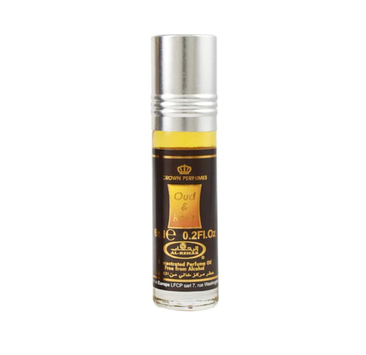 Aceite de perfume Oud &amp; Rose de 6 ml de Al Rehab