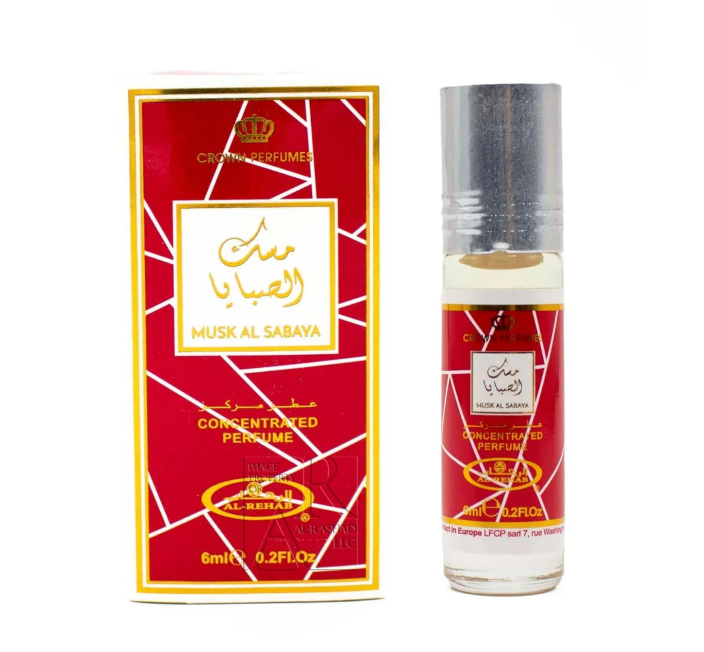Almizcle Al Sabaya - Aceite de perfume roll-on de 6 ml (.2 oz) de Al-Rehab