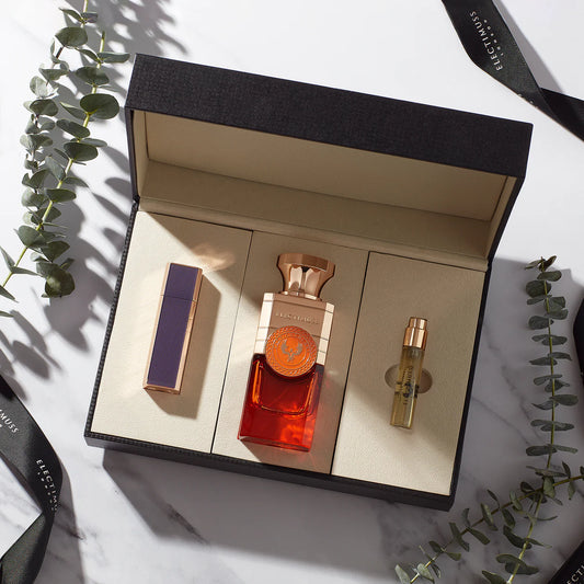 The Wanderlust Gift Set Caspian Cherry by Electimuss London