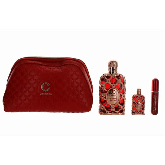 Amber Rouge Gift Set Fragrances with Bags