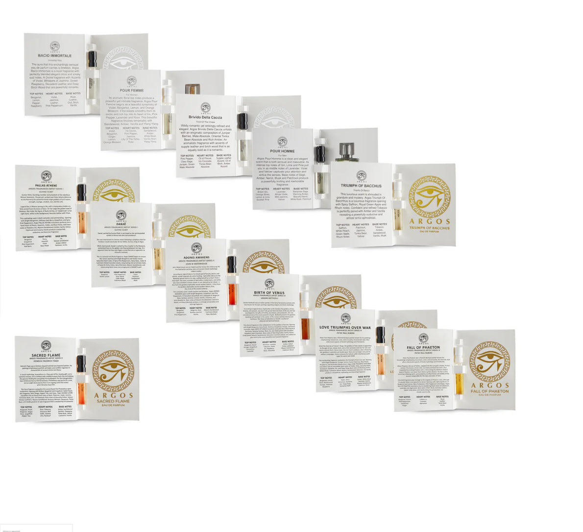 Argos SAMPLE PACK Of 12 Fragrances