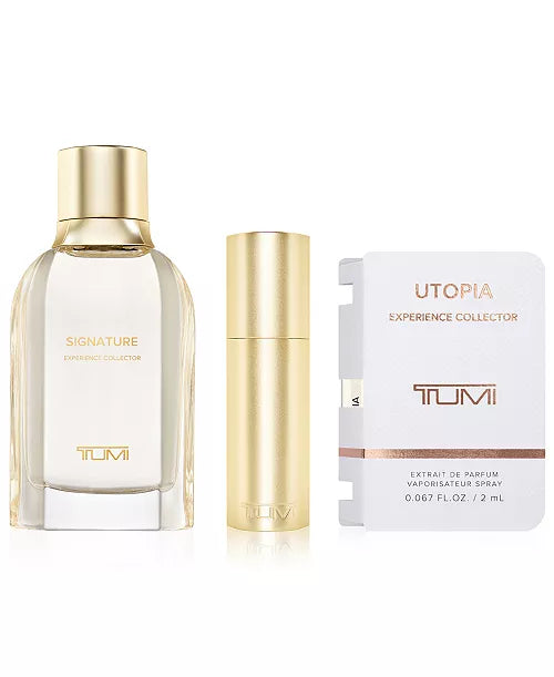 TUMI Signature Experience Collector 3.4 Oz, Travel Spray and Mini