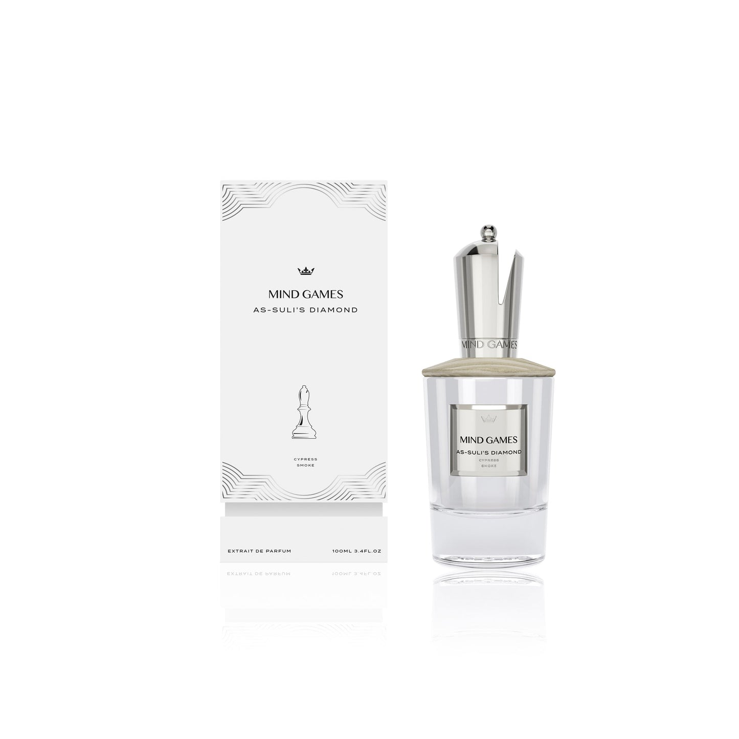 Mind Games As-Suli's Diamond Extrait de Parfum - Obispo de plata, 3.4 oz. 