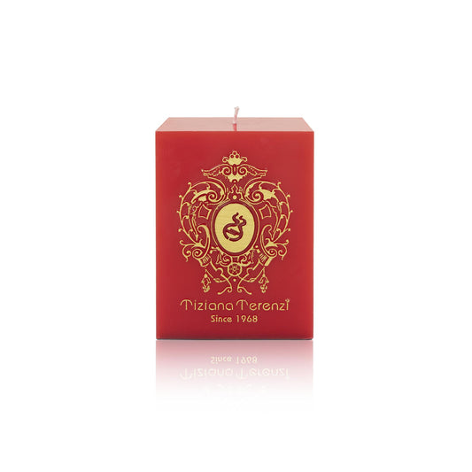 Vela Spicy Snow Dama, edición navideña limitada - Vela de terapia de aire en cubos rojos