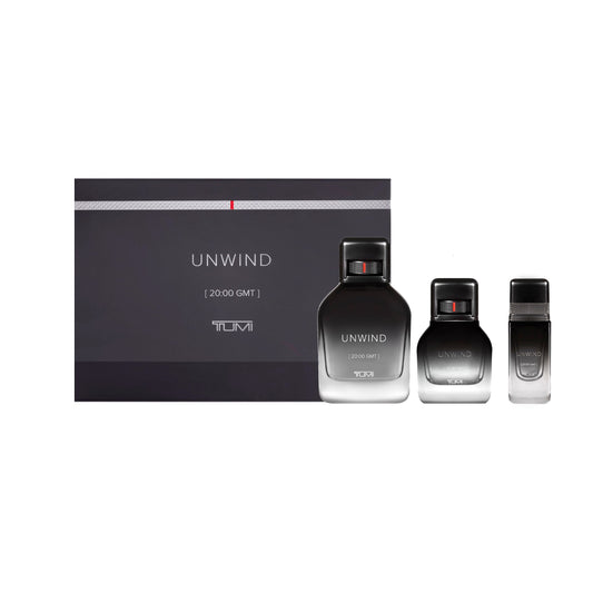 UNWIND [20:00 GMT] TUMI - 3.4oz Eau de Parfum + 1oz Eau de Parfum + .5oz Eau de Parfum Set de regalo